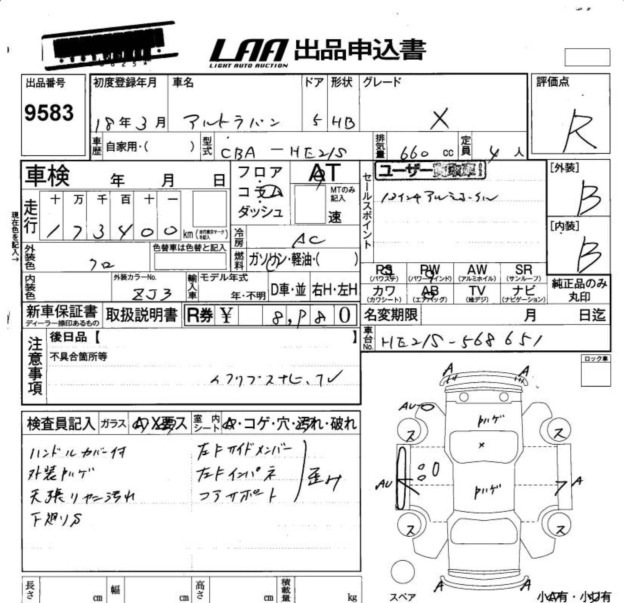 SUZUKI ALTO LAPIN