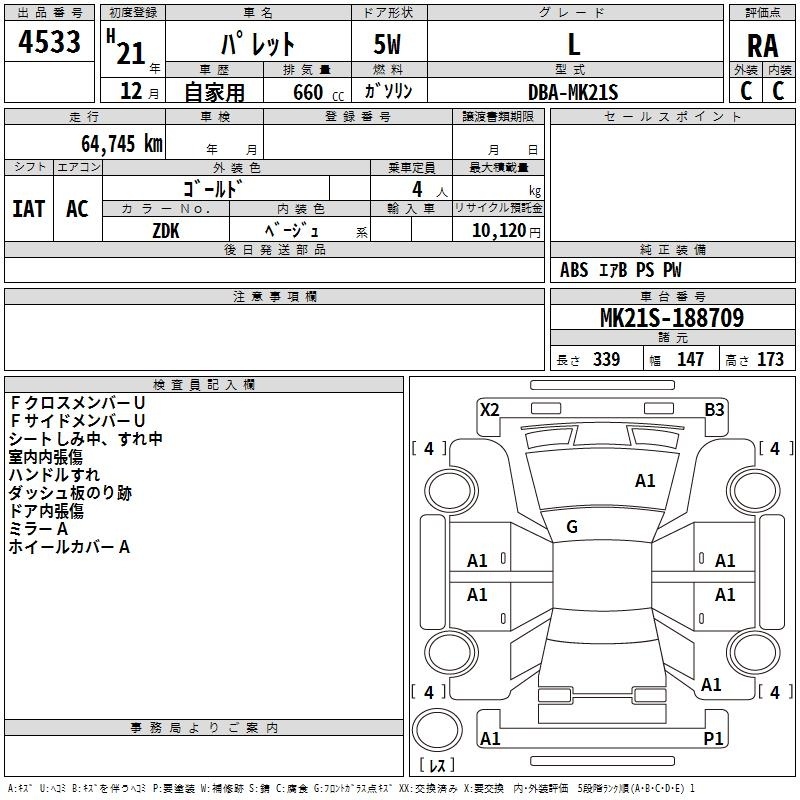 SUZUKI PALETTE