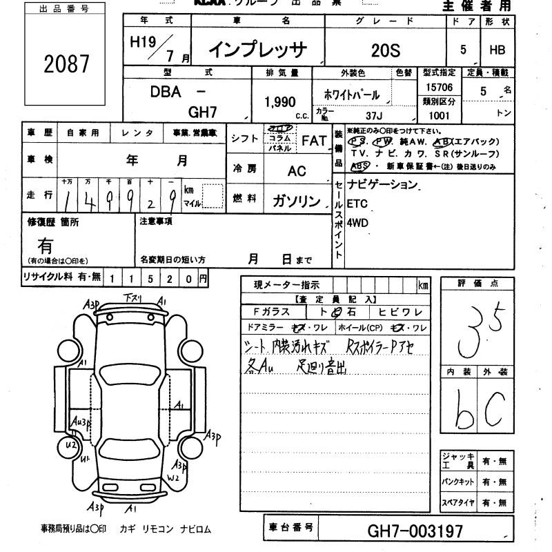 SUBARU IMPREZA