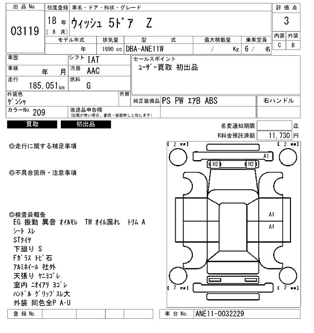 TOYOTA WISH