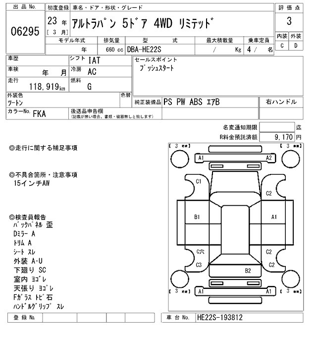 SUZUKI ALTO LAPIN