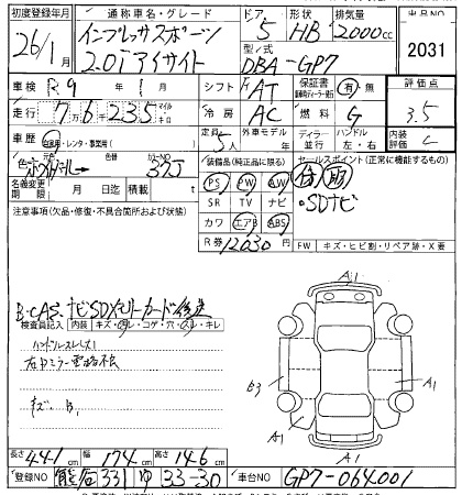 SUBARU XV