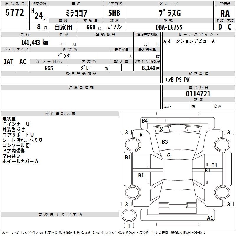 DAIHATSU MIRA COCOA