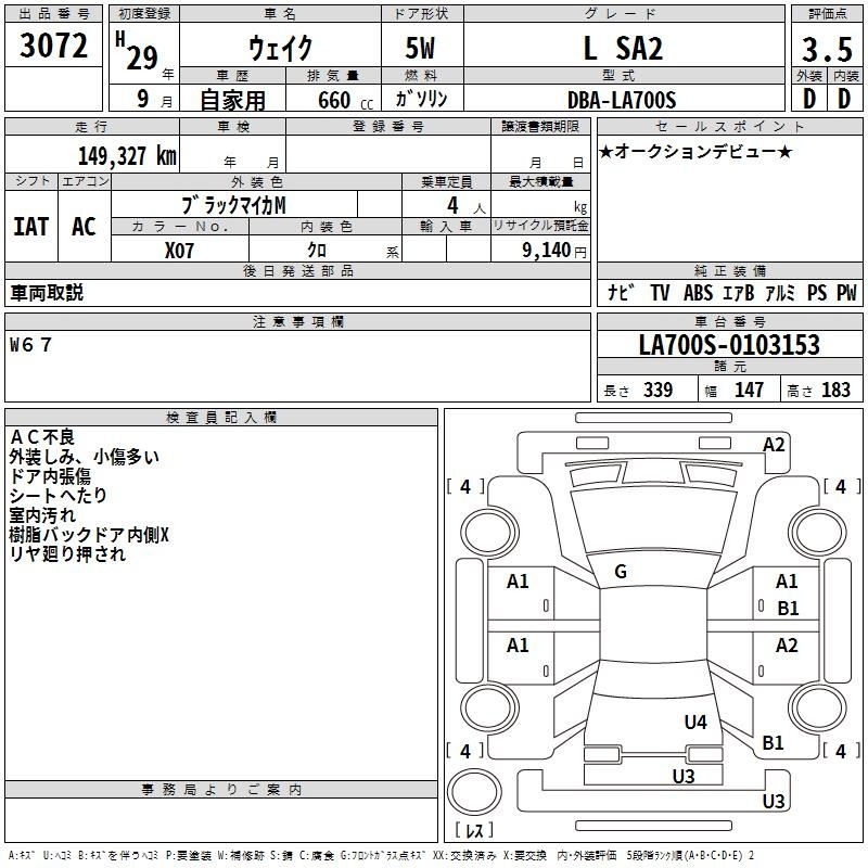 DAIHATSU WAKE