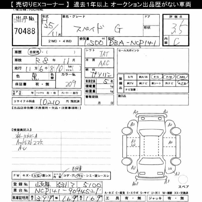 TOYOTA SPADE