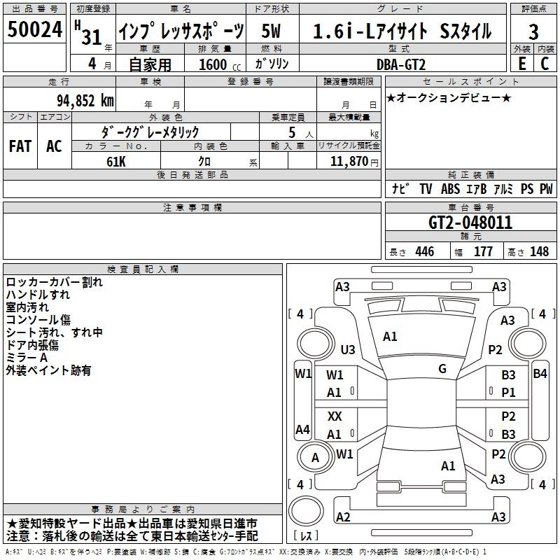SUBARU IMPREZA