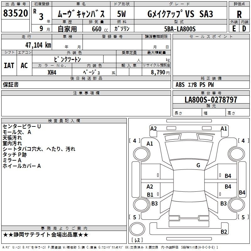 DAIHATSU MOVE CANBUS