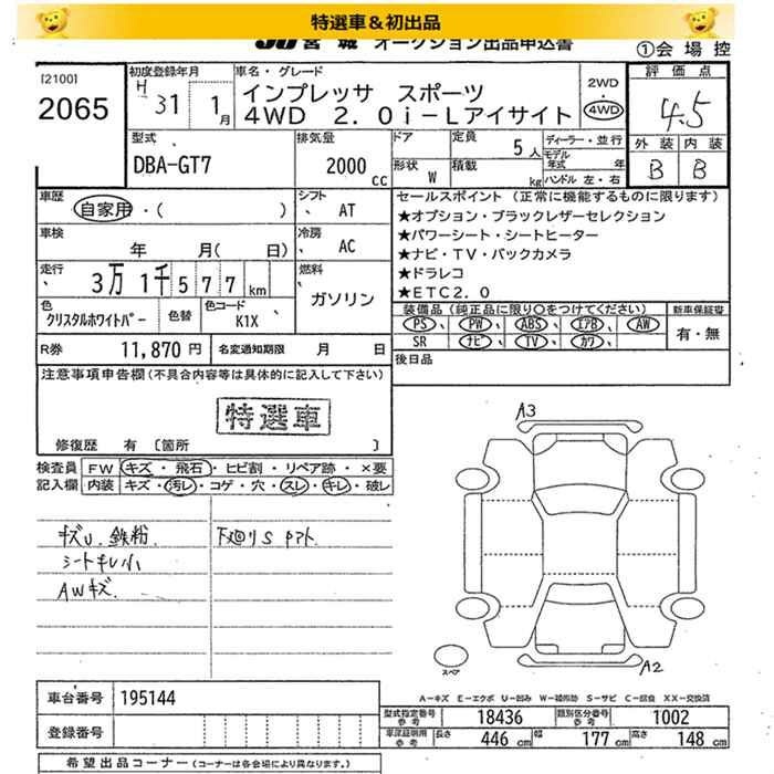SUBARU XV