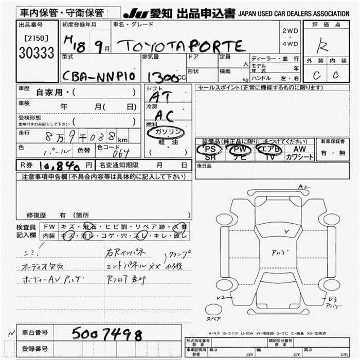TOYOTA PORTE