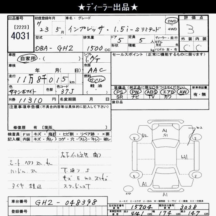 SUBARU IMPREZA
