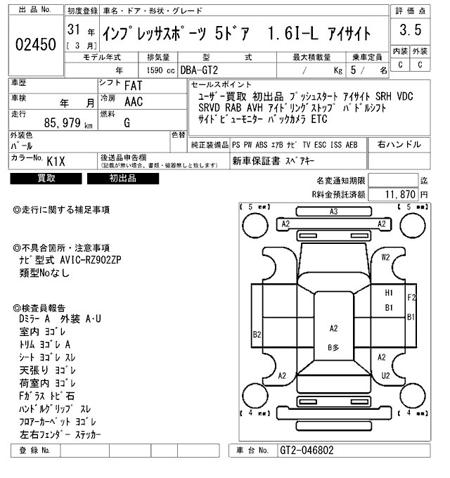 SUBARU IMPREZA