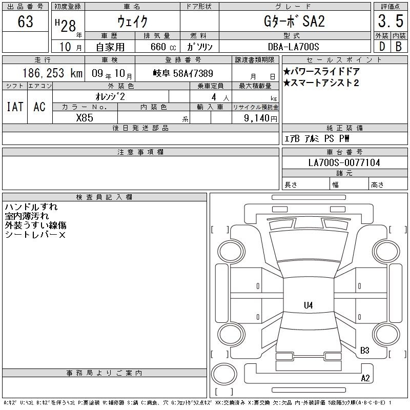DAIHATSU WAKE