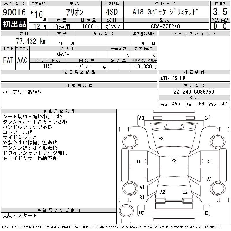 TOYOTA ALLION
