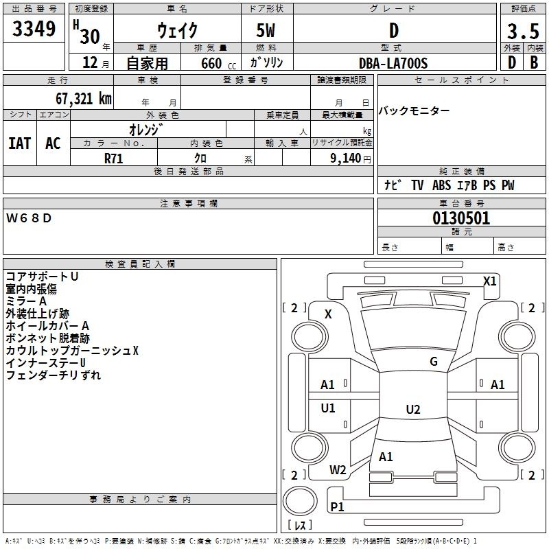 DAIHATSU WAKE