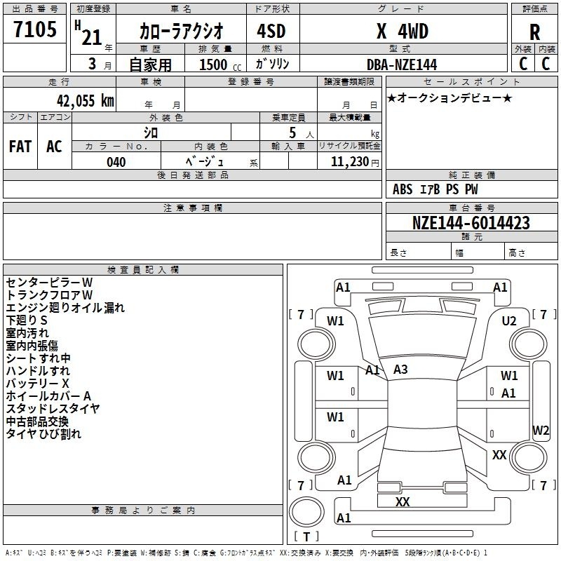 TOYOTA COROLLA AXIO