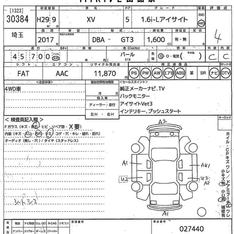 SUBARU XV
