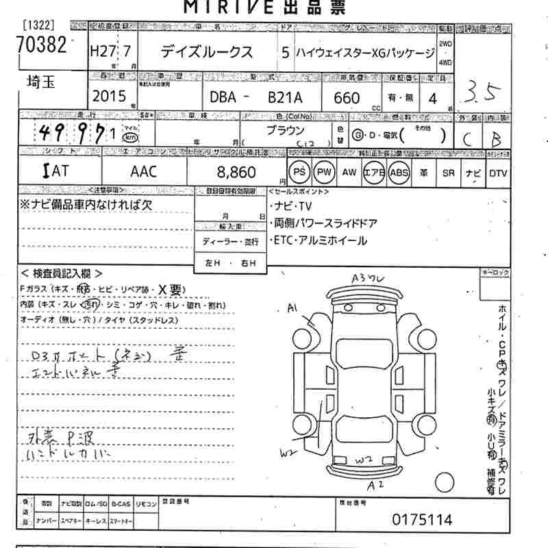 NISSAN DAYZ ROOX