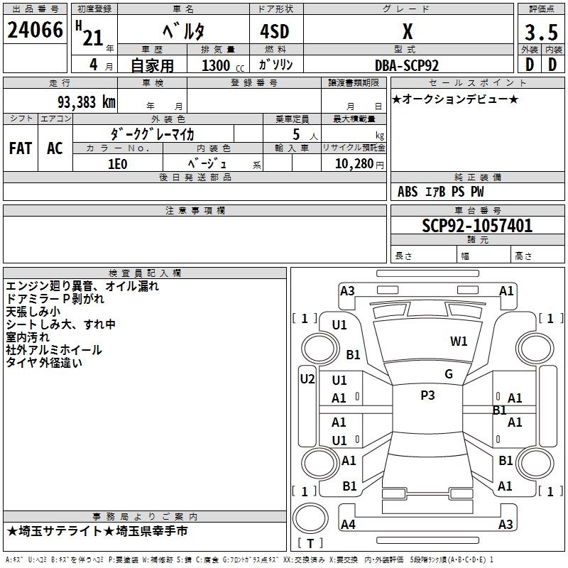 TOYOTA BELTA