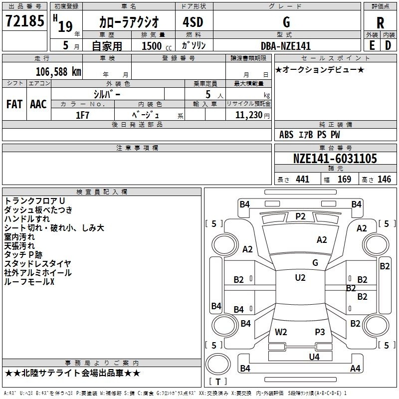 TOYOTA COROLLA AXIO
