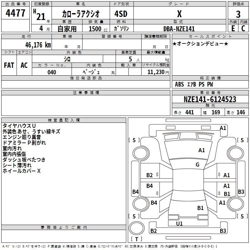 TOYOTA COROLLA AXIO