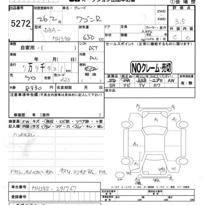 SUZUKI WAGON R